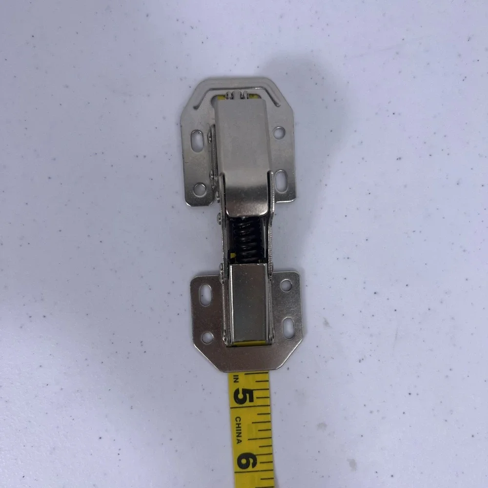 Hidden Cabinet Hinges 90 Degree 4 Pack Soft Close Surface Mount Spring Hinges...